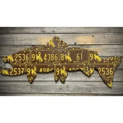 Shop All^ 50" - 1968 Wyoming Brown Trout License Plate Art - Your Premium Fishing Gear Store Rods Lines Baits Accessories