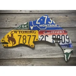 Shop All^ 24" Mixed Western State Trout License Plate Art - Your Premium Fishing Gear Store Rods Lines Baits Accessories