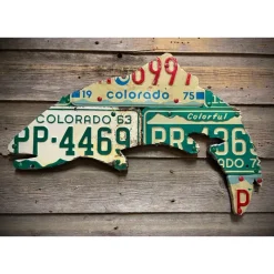 Shop All^ 24" Vintage Colorado Trout License Plate Art - Your Premium Fishing Gear Store Rods Lines Baits Accessories