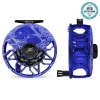 Fishing Line^ Abel ROVE Reel 7/9 Blue III, Gloss Black Drag Knob, Larko Permit Engraving, Saltwater Flies Engraving with Black Handle - Your Premium Fishing Gear Store Rods Lines Baits Accessories