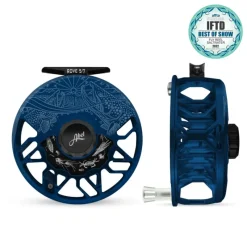 Fishing Line^ Abel ROVE Reel 5/7 Deep Blue Underwood Drift, Black Drag Knob with Platinum Handle - Your Premium Fishing Gear Store Rods Lines Baits Accessories