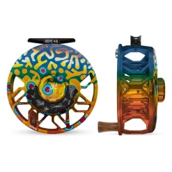 Fishing Line^ Abel ROVE Reel 4/6 DeYoung Brook Flank, Freshwater Flies Engraving with Walnut Handle - Your Premium Fishing Gear Store Rods Lines Baits Accessories