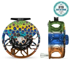 Fishing Line^ Abel ROVE Reel 5/7 DeYoung Brown Flank with Platinum Handle - Your Premium Fishing Gear Store Rods Lines Baits Accessories