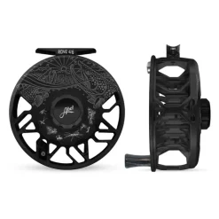 Fishing Line^ Abel ROVE Reel 4/6 Gloss Black, Underwood Drift and Freshwater Flies Engraving with Ebony Handle - Your Premium Fishing Gear Store Rods Lines Baits Accessories