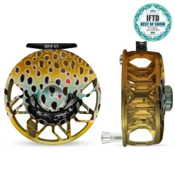 Fishing Line^ Abel ROVE Reel 5/7 Native Brown with Platinum Handle - Your Premium Fishing Gear Store Rods Lines Baits Accessories