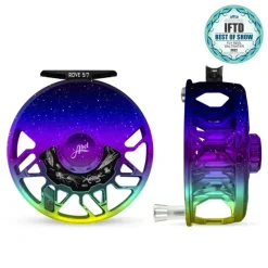 Fishing Line^ Abel ROVE Reel 5/7 Northern Lights Fade with Platinum Handle - Your Premium Fishing Gear Store Rods Lines Baits Accessories
