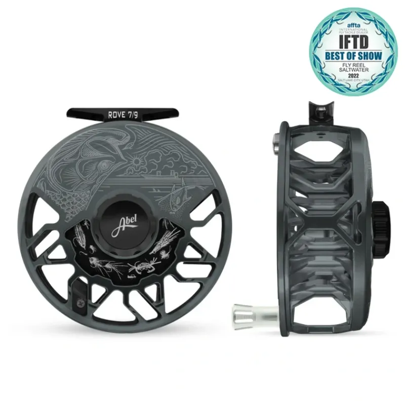 Fishing Line^ Abel ROVE Reel 7/9 Slate Gray Underwood Salt with Platinum Handle - Your Premium Fishing Gear Store Rods Lines Baits Accessories