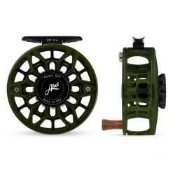 Fishing Line^ Abel SDF Reel 5/6 Deep Green, Black Drag Knob with Walnut Handle - Your Premium Fishing Gear Store Rods Lines Baits Accessories