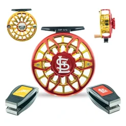 Fly Fishing^ Abel SDF Reel 5/6 Ported MLB St. Louis Cardinals w/ Nipper - Your Premium Fishing Gear Store Rods Lines Baits Accessories