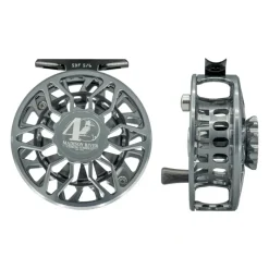 Fishing Line^ Abel SDF Reel 5/6 40th Logo Slate Grey with Ebony Handle - Your Premium Fishing Gear Store Rods Lines Baits Accessories