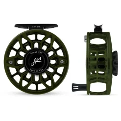 Fishing Line^ Abel SDF Reel Ported 5/6 Deep Green, Gloss Black Drag Knob with Black Handle - Your Premium Fishing Gear Store Rods Lines Baits Accessories