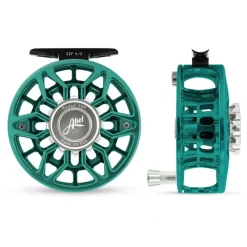 Fishing Line^ Abel SDF Reel Ported 4/5 Teal, Platinum Drag Knob with Platinum Handle - Your Premium Fishing Gear Store Rods Lines Baits Accessories