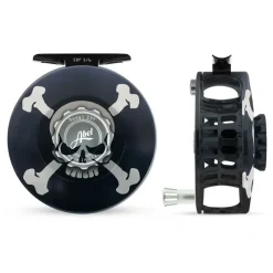 Fishing Line^ Abel SDF Reel Solid 5/6 Skull and Crossbones with Platinum Handle - Your Premium Fishing Gear Store Rods Lines Baits Accessories