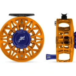 Shop All^ Abel SDS Reel 9/10 Orange, Blue III Drag Knob with Blue III Handle - Your Premium Fishing Gear Store Rods Lines Baits Accessories