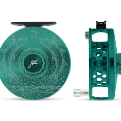 Fishing Line^ Abel Super Series Reel 9/10 Underwood Moondance Teal/Platinum Handle - Your Premium Fishing Gear Store Rods Lines Baits Accessories