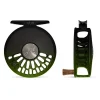 Fishing Line^ Abel TR Reel 4/5 Black Green Fade with Walnut Handle - Your Premium Fishing Gear Store Rods Lines Baits Accessories