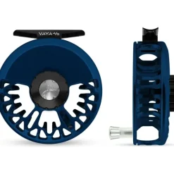 Fishing Line^ Abel Vaya Reel 4/5 Deep Blue, Black Drag Knob with Platinum Handle - Your Premium Fishing Gear Store Rods Lines Baits Accessories