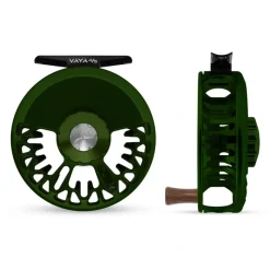 Fishing Line^ Abel Vaya Reel 4/5 Deep Green, Deep Green Drag Knob with Rosewood Handle - Your Premium Fishing Gear Store Rods Lines Baits Accessories