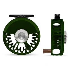 Fishing Line^ Abel Vaya Reel 4/5 Deep Green, Platinum Drag Knob with Rosewood Handle - Your Premium Fishing Gear Store Rods Lines Baits Accessories