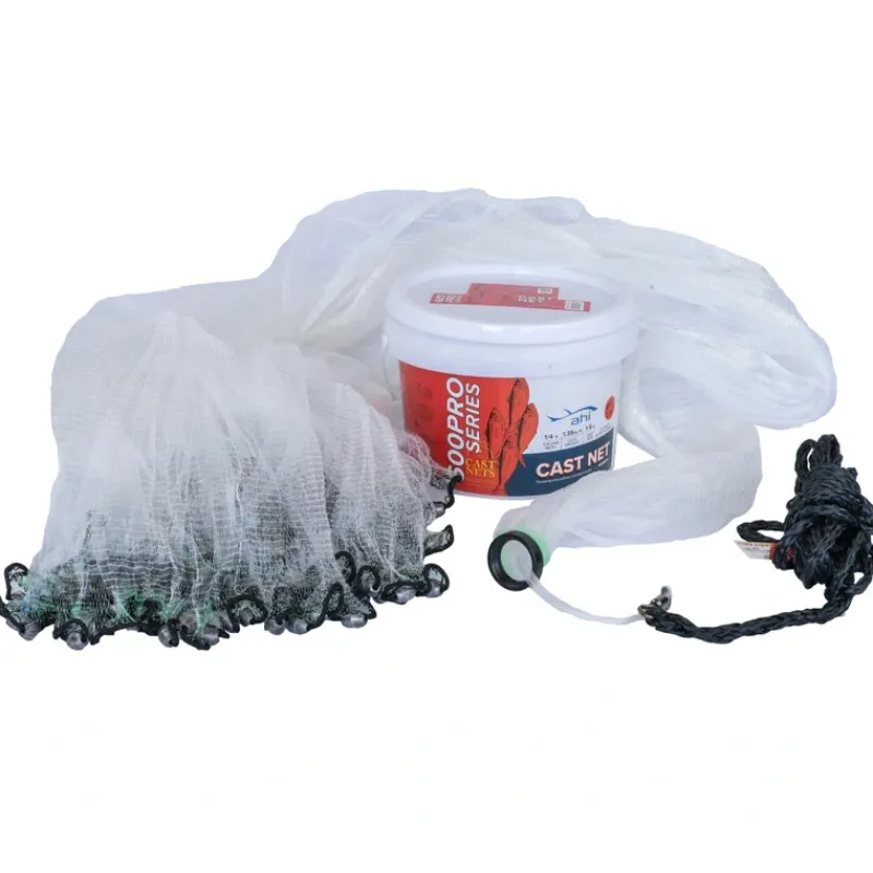 Bait^ Ahi 600 Pro Series 6 Panel Cast Net, 7' Clear Mono Net, 1/4" Mesh - Your Premium Fishing Gear Store Rods Lines Baits Accessories