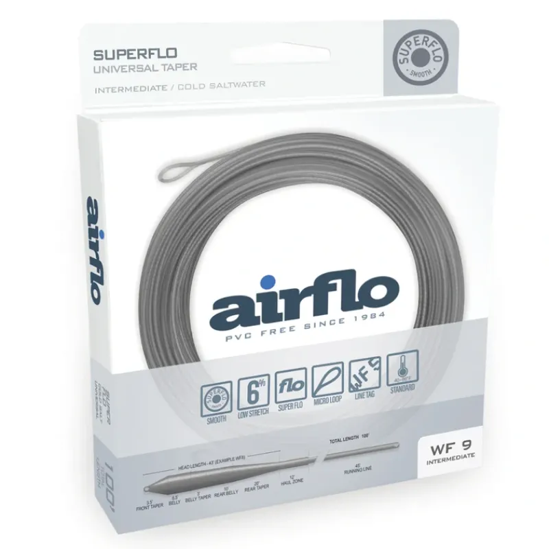 Fishing Line^ AirFlo SuperFlo Cold Saltwater Universal Intermediate Fly Line Translucent Grey - Your Premium Fishing Gear Store Rods Lines Baits Accessories