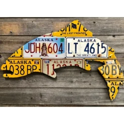 Fly Fishing^ Alaska Rainbow Trout License Plate Art - Your Premium Fishing Gear Store Rods Lines Baits Accessories