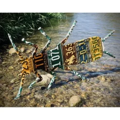 Fly Fishing^ Antique Mixed Western Salmonfly License Plate Art - Your Premium Fishing Gear Store Rods Lines Baits Accessories
