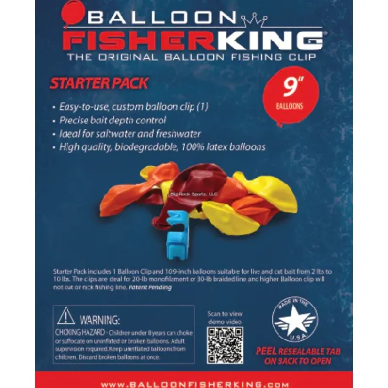 Bait^ Balloon Fisher King Starter Pack w/ 9" Balloons - Your Premium Fishing Gear Store Rods Lines Baits Accessories