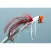 Fly Fishing^ Bass Popper Red/White #1/0 - Your Premium Fishing Gear Store Rods Lines Baits Accessories