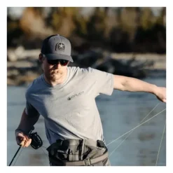 Shop All^ Bauer Heritage T-Shirt Grey - Your Premium Fishing Gear Store Rods Lines Baits Accessories