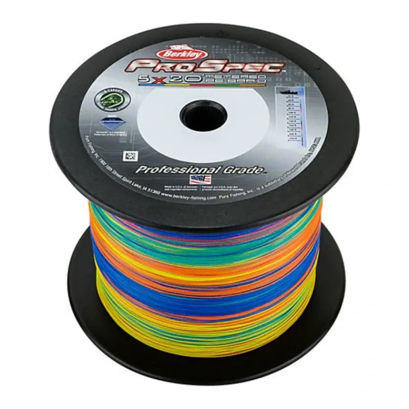 Fishing Line^ Berkley ProSpec 5-Color Metered Braided Line [20-30lb, 500yd] - Your Premium Fishing Gear Store Rods Lines Baits Accessories