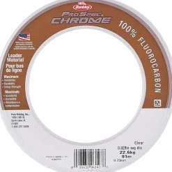 Shop All^ Berkley PSCFL2510-15 Pro Spec Chrome 100% Fluoro Leader, 10lb - Your Premium Fishing Gear Store Rods Lines Baits Accessories