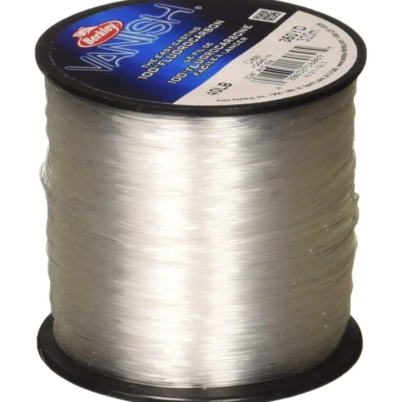 Fishing Line^ Berkley Vanish Fluorocarbon Line 250yd Filler Spools Clear/Crimson - Your Premium Fishing Gear Store Rods Lines Baits Accessories