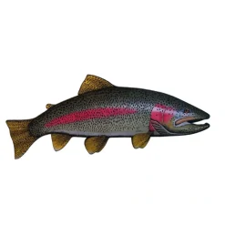 Fly Fishing^ Bern Sundell Original Hand Painted 4' Wooden Trout Madison River Rainbow Trout - Your Premium Fishing Gear Store Rods Lines Baits Accessories