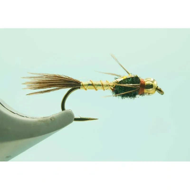 Fly Fishing^ BH Lightning Bug Gold - Your Premium Fishing Gear Store Rods Lines Baits Accessories