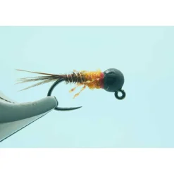 Shop All^ Black BH French Dip Hot Orange #16 2.3mm Bead - Your Premium Fishing Gear Store Rods Lines Baits Accessories