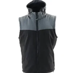 Shop All^ Blackfish Gale Softshell Vest (Black/Teal) 2XL - Your Premium Fishing Gear Store Rods Lines Baits Accessories