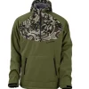 Shop All^ Blackfish Gale Softshell Pullover - Green/Prym1 OS Woods - M - Your Premium Fishing Gear Store Rods Lines Baits Accessories