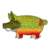 Fly Fishing^ Brook Trout Pig Sticker - Your Premium Fishing Gear Store Rods Lines Baits Accessories