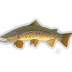 Shop All^ Brown Trout Sticker - Your Premium Fishing Gear Store Rods Lines Baits Accessories