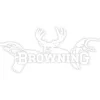 Shop All^ Browning All Seasons Decal 12" White - Your Premium Fishing Gear Store Rods Lines Baits Accessories