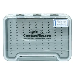 Fly Fishing^ CAF Logo Waterproof Clear Thin Fly Box Tear Drop Foam - Your Premium Fishing Gear Store Rods Lines Baits Accessories