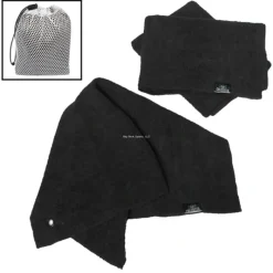 Bait^ Calcutta Bait Towel 3 Pack, Black, 16"x15", w/ Mesh Bag - Your Premium Fishing Gear Store Rods Lines Baits Accessories