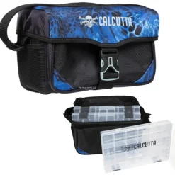 Fishing Line^ Calcutta Express Tackle Bag in Shoreline Camo - Your Premium Fishing Gear Store Rods Lines Baits Accessories