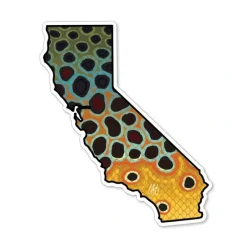 Shop All^ California Brown Sticker - Your Premium Fishing Gear Store Rods Lines Baits Accessories
