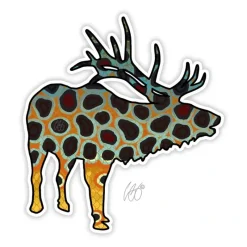 Shop All^ Casey Underwood Elk Brown Sticker - Your Premium Fishing Gear Store Rods Lines Baits Accessories