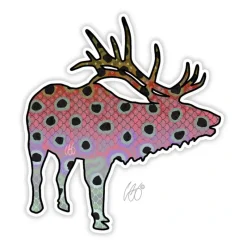 Shop All^ Casey Underwood Elk Rainbow Sticker - Your Premium Fishing Gear Store Rods Lines Baits Accessories