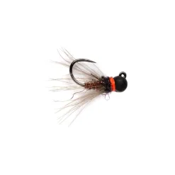 Fly Fishing^ CDC PT Jig Matte Black Barbless - Your Premium Fishing Gear Store Rods Lines Baits Accessories