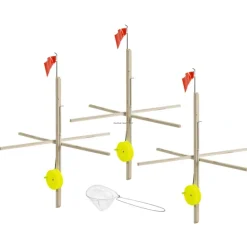 Bait^ Celsius 3 Pack Tip Up w/Line & Net - Your Premium Fishing Gear Store Rods Lines Baits Accessories