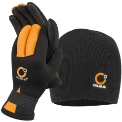 Shop All^ Celsius Deluxe Neoprene Waterproof Adjustable Glove w/ Hat Combo - Your Premium Fishing Gear Store Rods Lines Baits Accessories